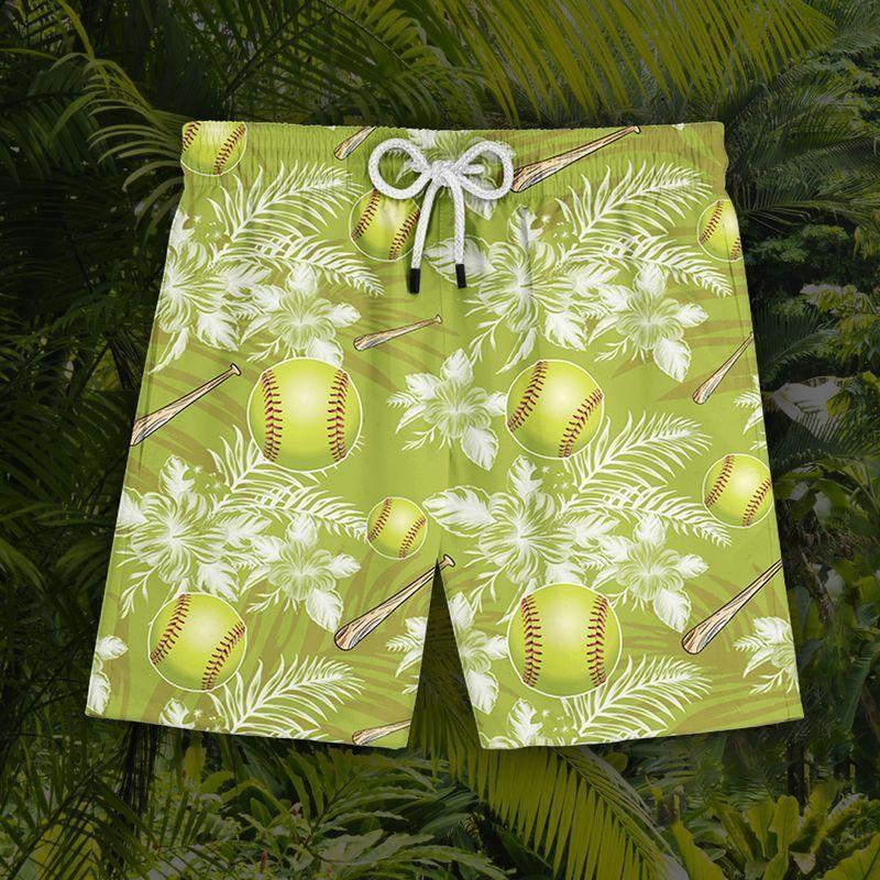 Summer Softball Hawaiian Shirt And Short 3 Summer Softball Hawaiian Shirt And Short1
