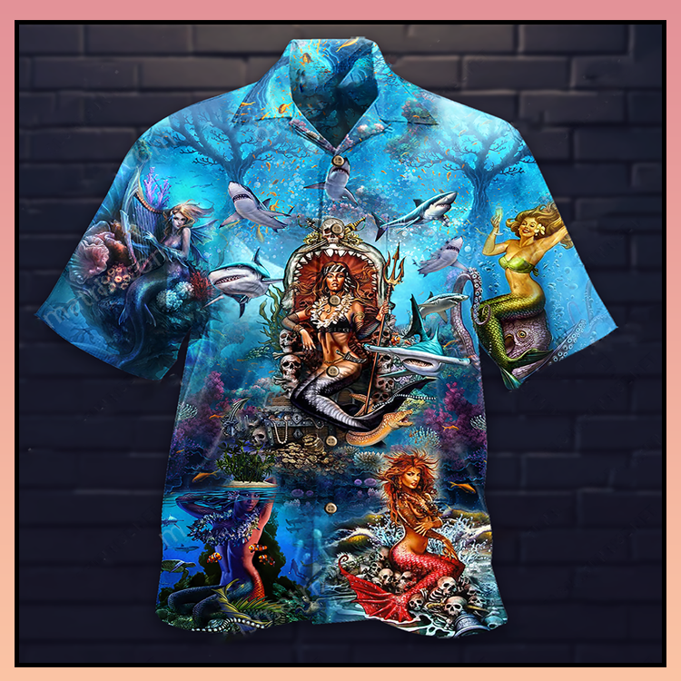 Mermaid and skull hawaiian shirt - LIMITED EDITION 4 6.3 6