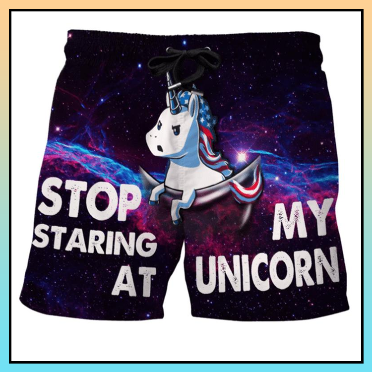 Stop Staring At My Unicorn Beach Short - LIMITED EDITION 3 14.3-3