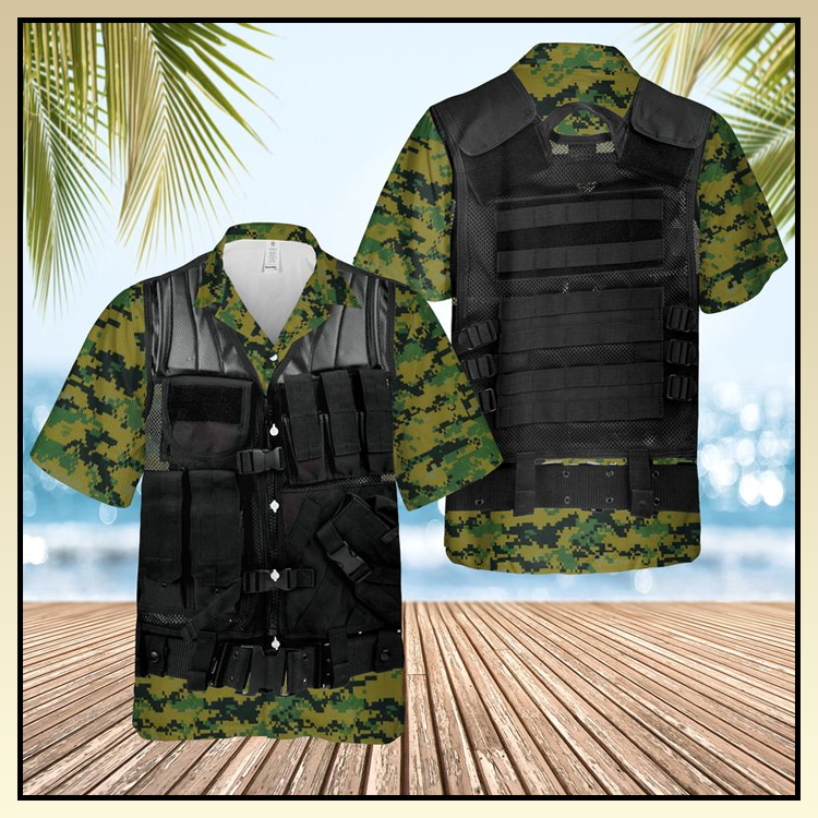 1 US Marine Cops Tactical Vest Hawaii Shirt 1