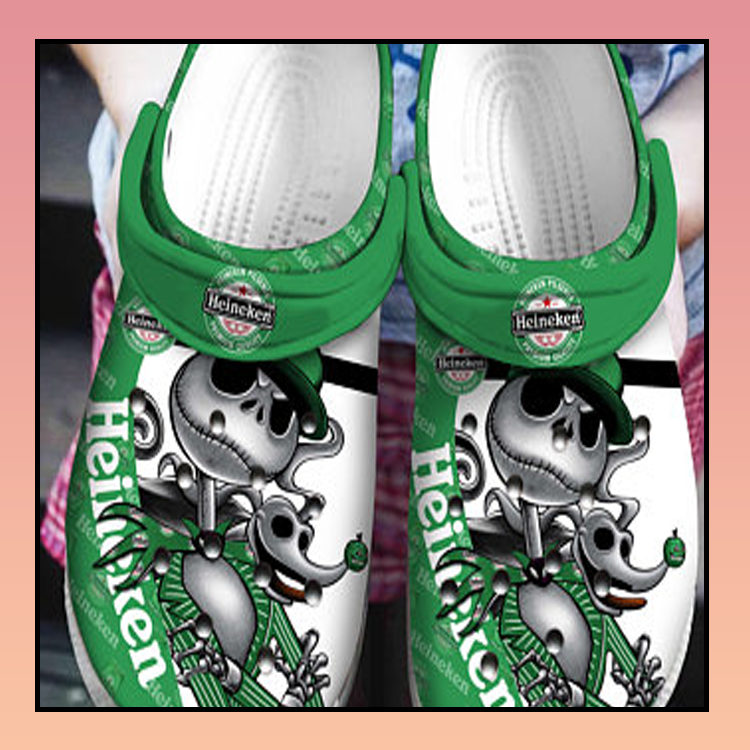 Jack Skellington Heineken Crocs Crocband Clog - LIMITED EDITION 4 17 Jack Skellington Heineken Crocs Crocband Clog 2