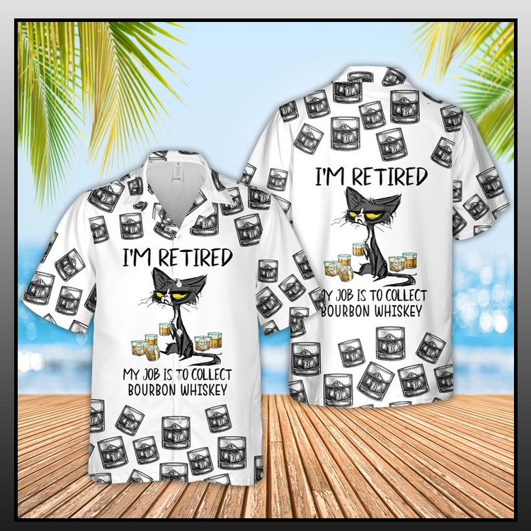 Cat I'm Tired My job is collected Bourbon Whiskey Hawaiian Shirt - LIMITED EDITION 3 21 Bourbon Whiskey Hawaiian Shirt 2