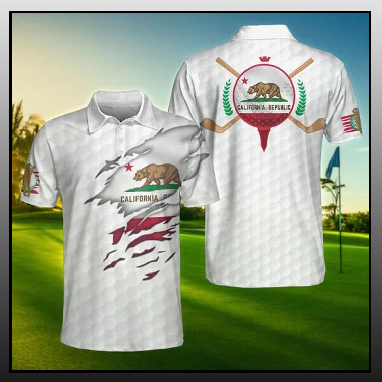 California Flag Golfer Polo Shirt - LIMITED EDITION 2 5.2-2