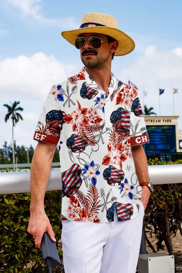 Don't Mess With The Chef American Flag Hawaiian Shirt - LIMITED EDITION 3 15.3 2
