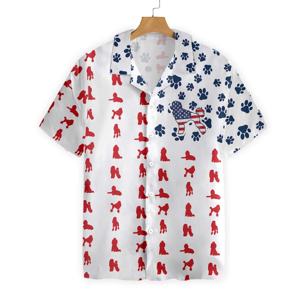 Poodles American Flag Hawaiian Shirt - LIMITED EDITION 3 9.2 1