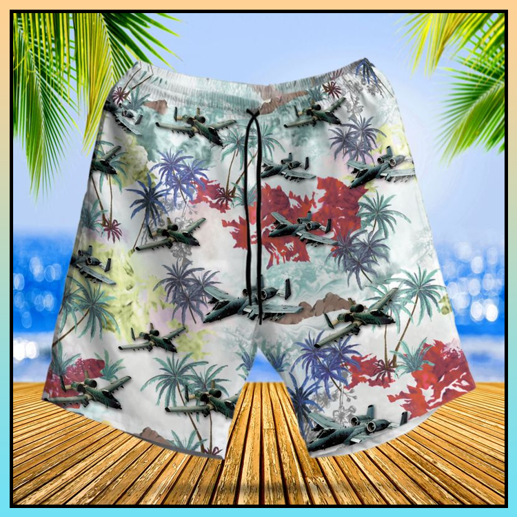 United States Air Force Fairchild Republic A-10 Thunderbolt II Hawaiian Shirt and Shorts - LIMITED EDITITON 4 6 United States Air Force Fairchild Republic A 10 Thunderbolt II Hawaiian Shirt Shorts6