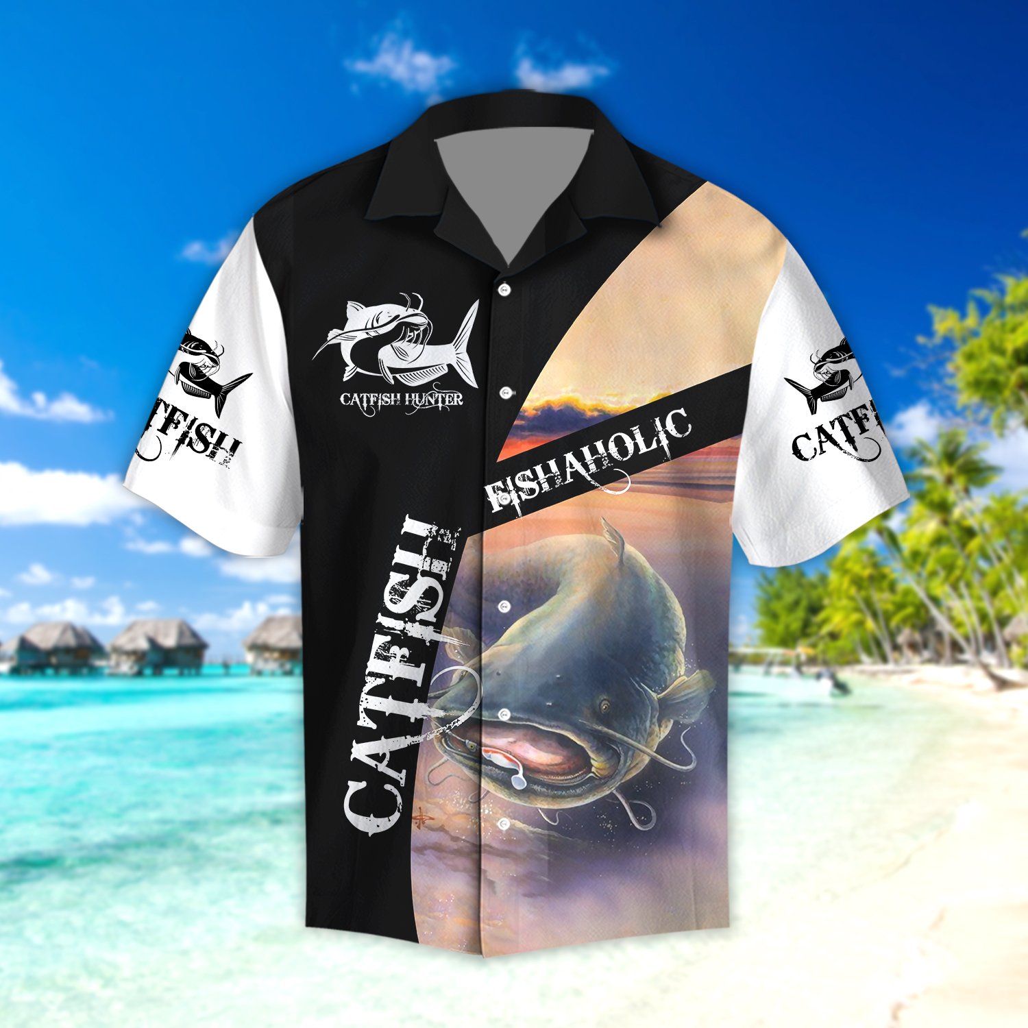 Catfish Fishaholic Fishing Hawaiian Shirt 3 Catfish Fishaholic Fishing Hawaii Shirt2