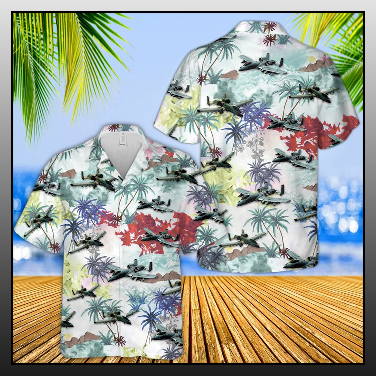 United States Air Force Fairchild Republic A-10 Thunderbolt II Hawaiian Shirt and Shorts - LIMITED EDITITON 6 6 United States Air Force Fairchild Republic A 10 Thunderbolt II Hawaiian Shirt Shorts1
