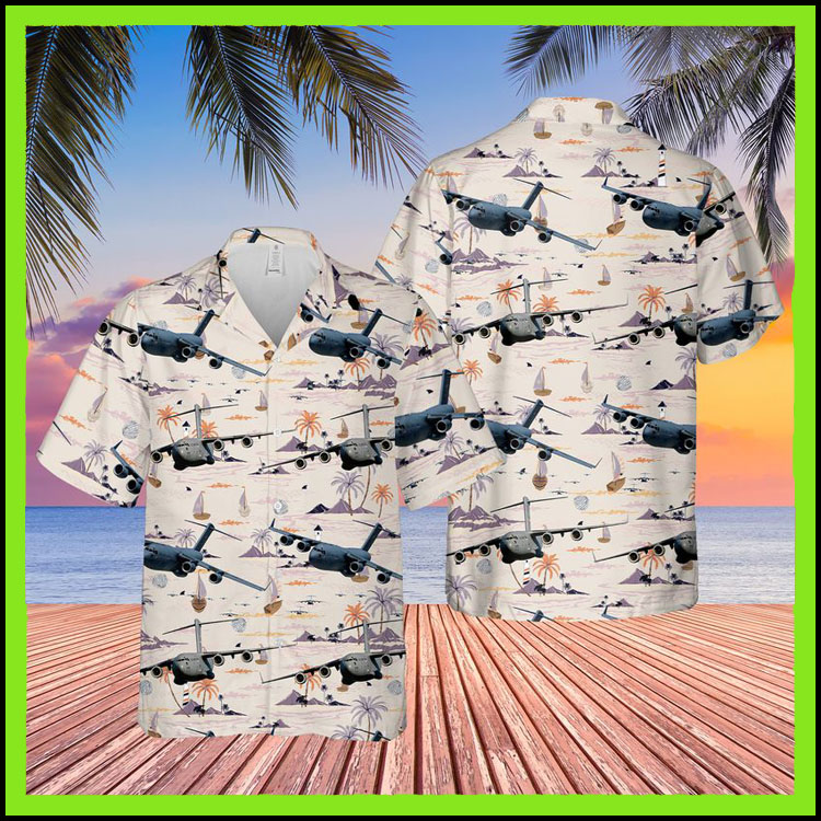 US Air Force Boeing C 17 globemaster III hawaiian shirt8