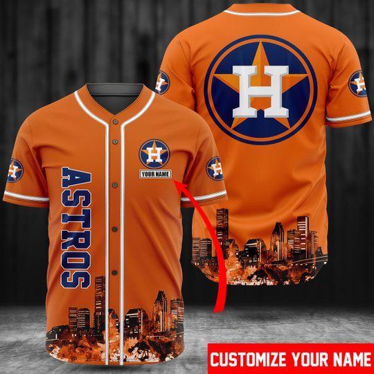 16 Houston Astros custom name baseball jersey shirt 1