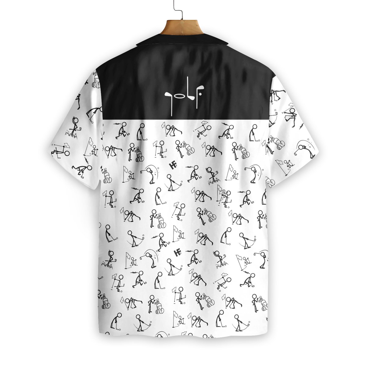 Stickfigures Playing Golf Hawaiian Shirt 3 Stickfigures Playing Golf Hawaiian Shirt1