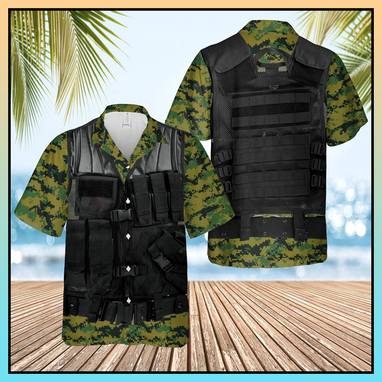 US Marine Cops Tactical Vest Hawaii Shirt - LIMITED EDITION 3 1 US Marine Cops Tactical Vest Hawaii Shirt 3