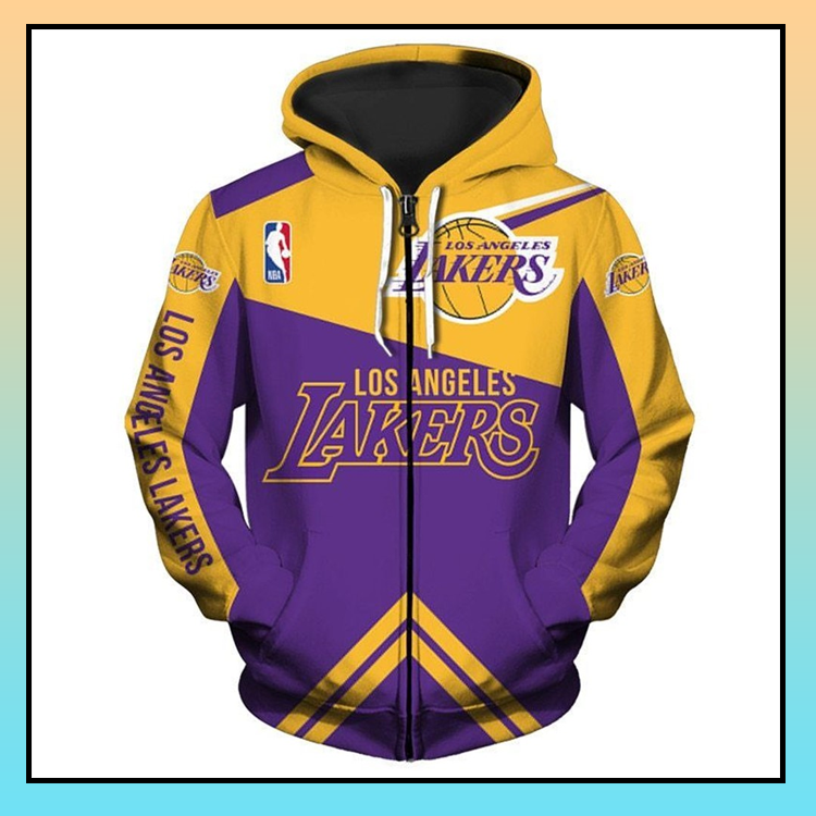 Los angeles lakers 3d over print hoodie 3 9.3
