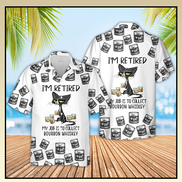 Cat I'm Tired My job is collected Bourbon Whiskey Hawaiian Shirt - LIMITED EDITION 5 21 Bourbon Whiskey Hawaiian Shirt 4