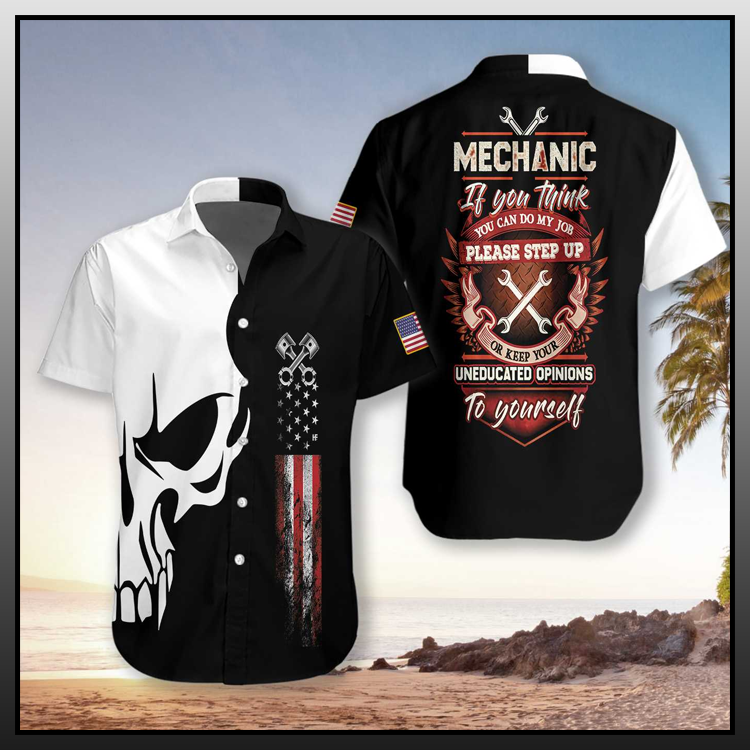 Mechanic Proud Skull Hawaiian Shirt - LIMITED EDITION 2 8.2-3
