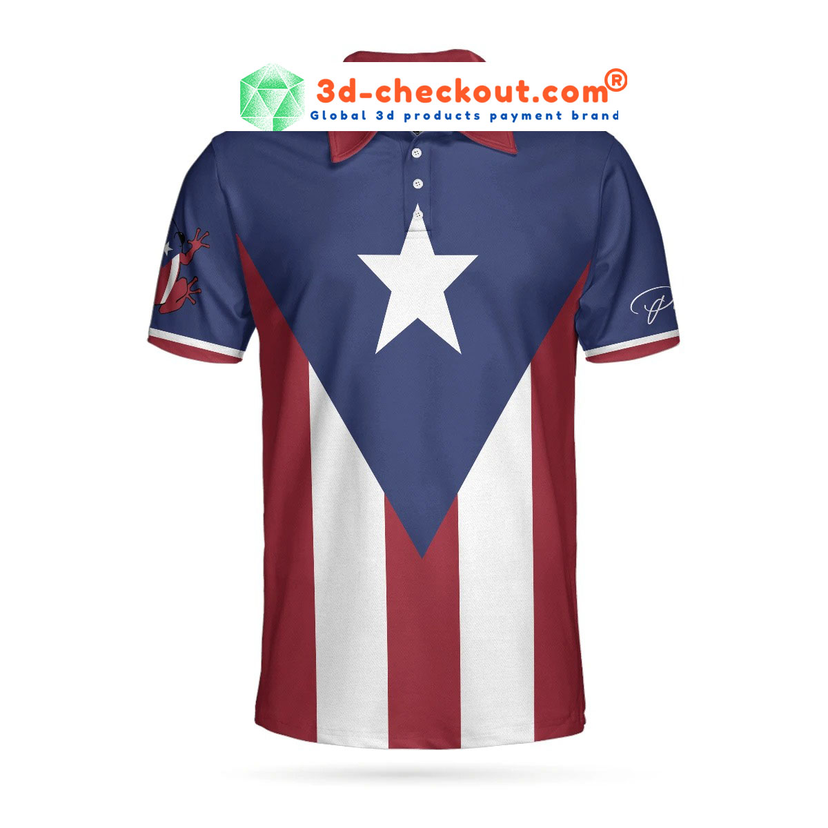 Puerto pico flag polo shirt6