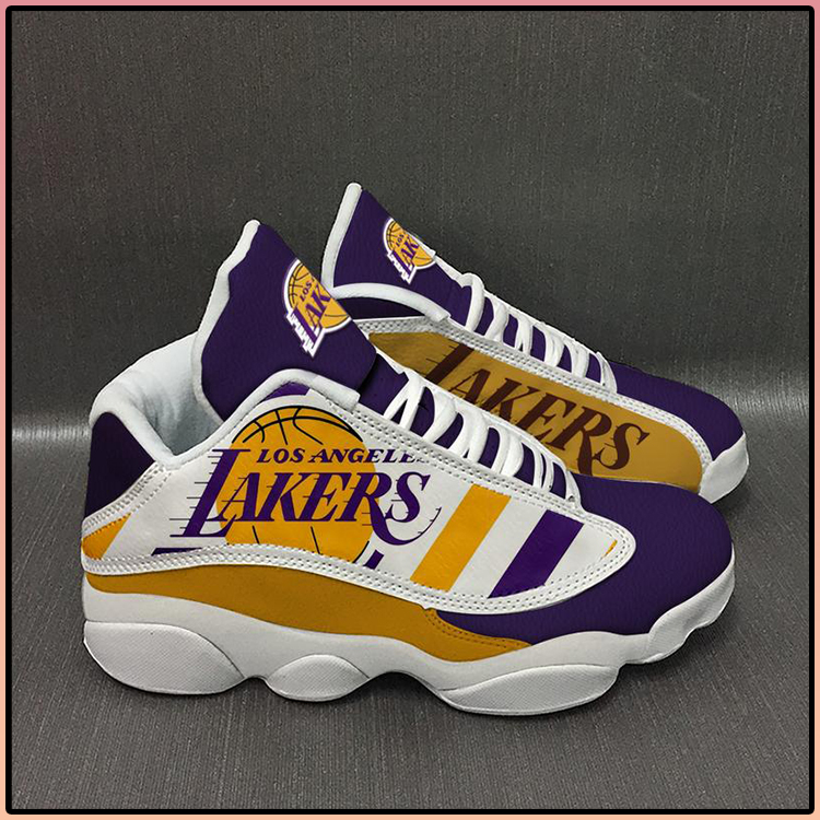 Los Angeles Lakers basketball Air Jordan 13 Sneaker 4 Los Angeles Lakers basketball team Form AIR Jordan Sneakers6