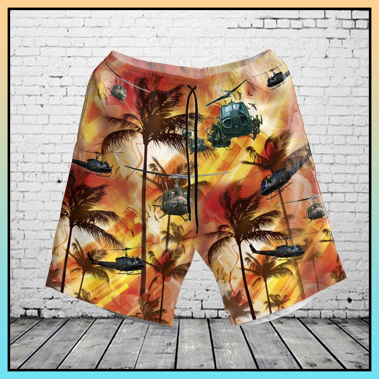 United States Army Huey Helicopter Hawaiian Shirt and Shorts - LIMITED EDITION 4 7 United States Army Huey Helicopter Hawaiian Shirt Shorts6