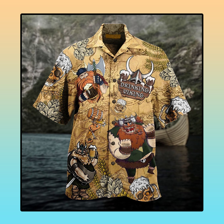 Viking drinking beer Hawaiian shirt 4 Viking drinking beer Hawaiian shirt3
