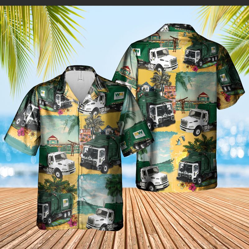 US Waste Collector Garbage Trucks 1 Short Sleeve Hawaiian Shirt 10 US Waste Collector Garbage Trucks 1 Short Sleeve Hawaiian Shirt