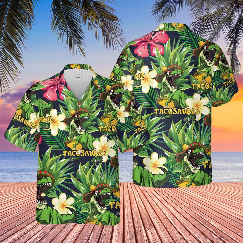 Tacosaurus Cinco De Mayo T Rex Hawii Shirt