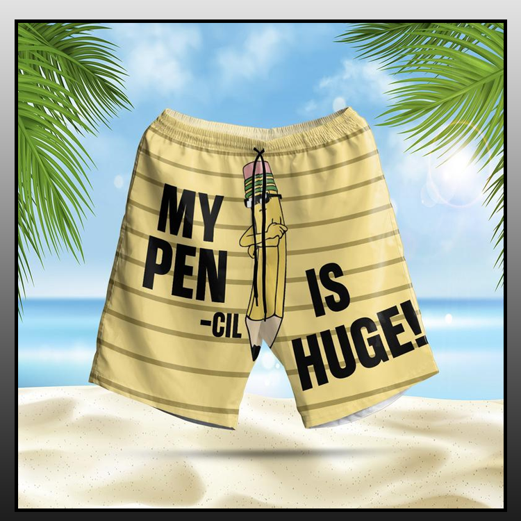 My Pencil Is Huge beach short pants - LIMITED EDITION 2 11.2-3