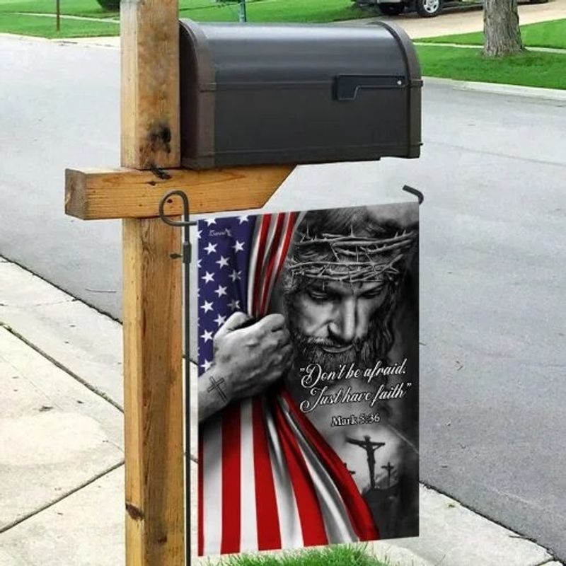 Jesus christian don't be afraid flag 4 Jesus christian dont be afraid flag
