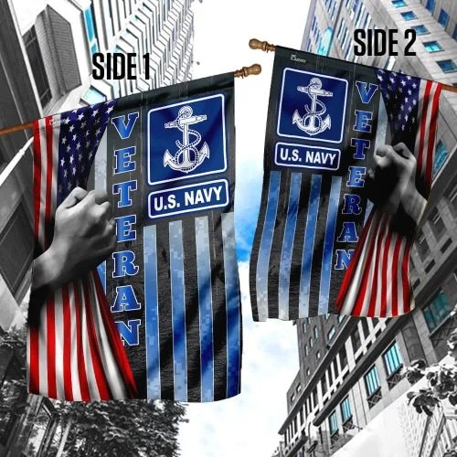 US Navy veteran American flag