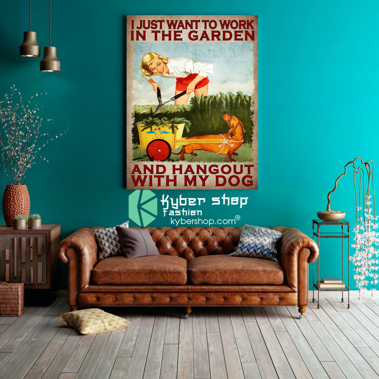 I just want to work in the garden and hangout with my dog poster 3