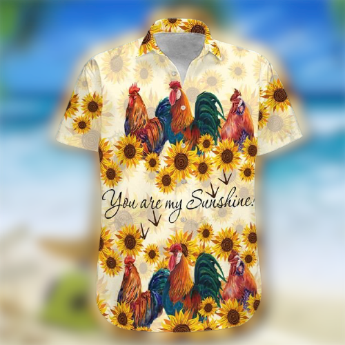 Chicken Sunshine Hawaiian Shirt removebg preview
