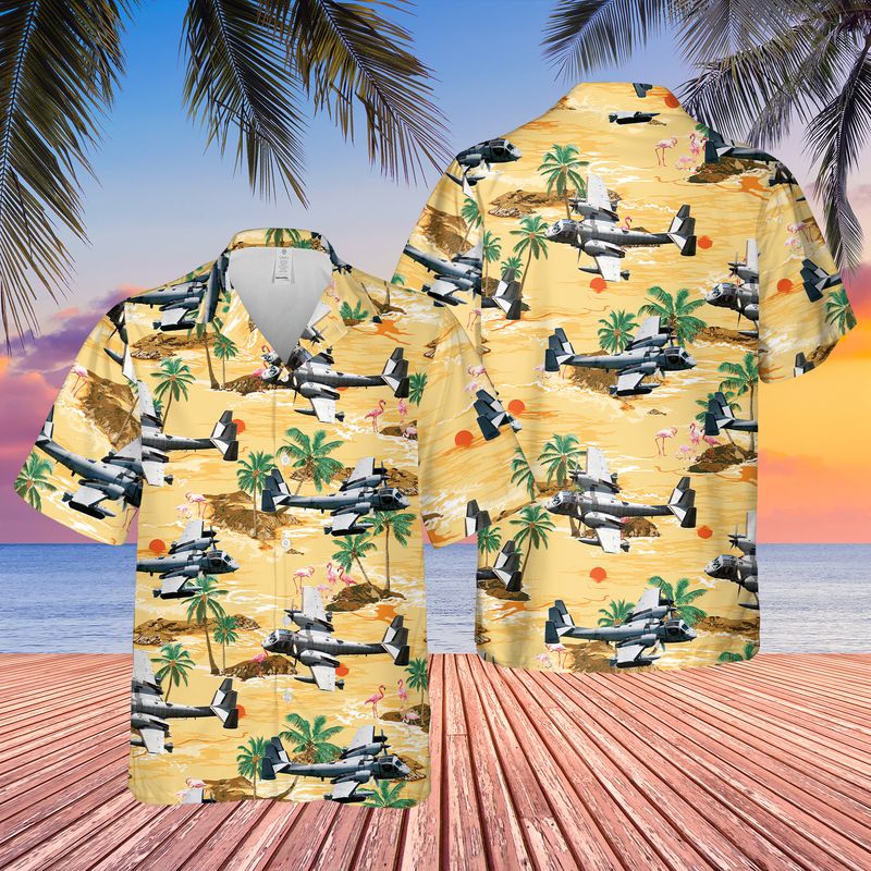 US Army Grumman OV1 Mohawk Hawaiian Shirt