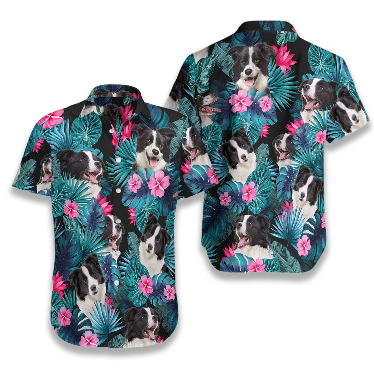 Tropical Border Collie Hawaiian Shirt 3 Tropical Border Collie Hawaiian Shirt5
