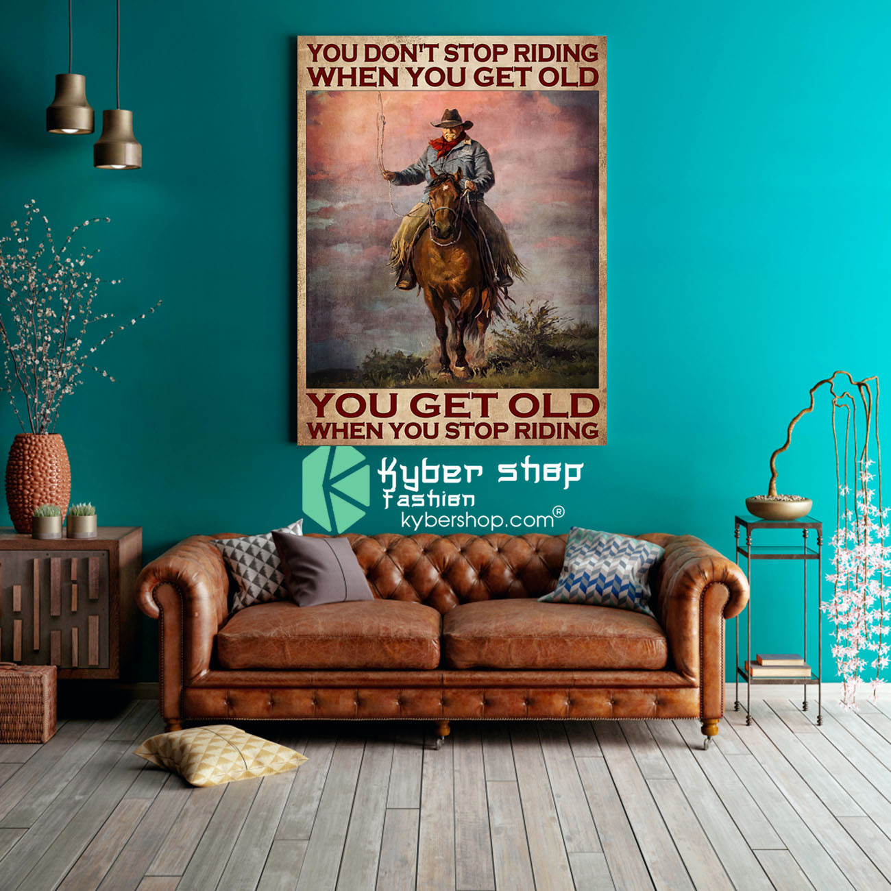 You dont stop riding when you get old when you stop riding poster 3