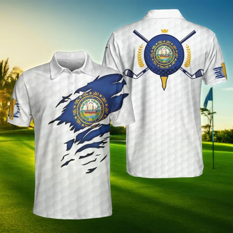 New-Hampshire-flag-golfer-polo-shirt