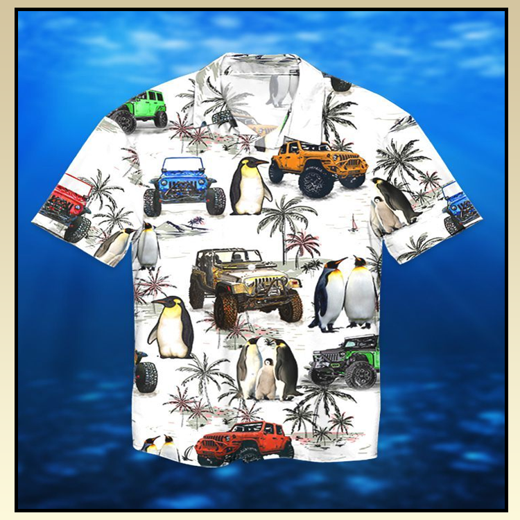 Jeep ocean peguin hawaiian shirt and short - LIMITED EDITION 2 1 Jeep ocean peguin hawaiian shirt and short 1