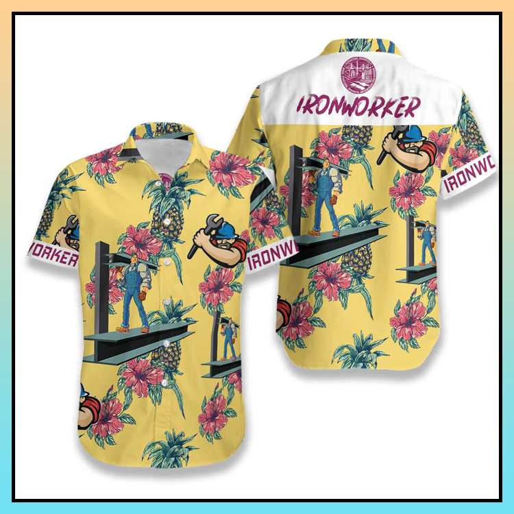 Ironworker Pineapple Pattern Hawaiian Shirt - LIMITED EDITION 2 6.3-3