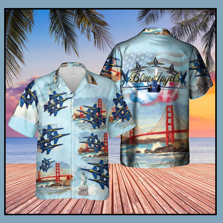 Blue Angels USN 4th of July Air Show Hawaiian Shirt - LIMITED EDITION 11 2 Blue Angels USN 4th of July Air Show Hawaiian Shirt 1