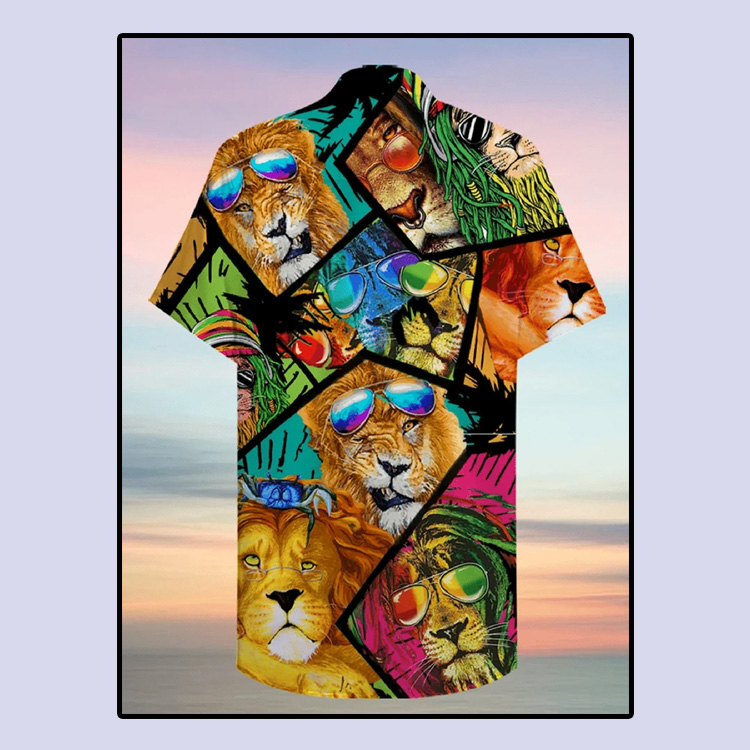 Hippie Lion hawaiian shirt 5 Hippie Lion hawaiian shirt2