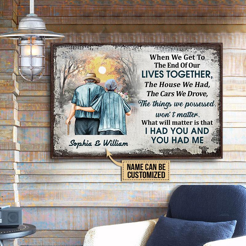 When We Get To The End Or Our Lives Together Customized Poster 3 Sophia And William When We Get To The End Or Our Lives Together Customized Poster1