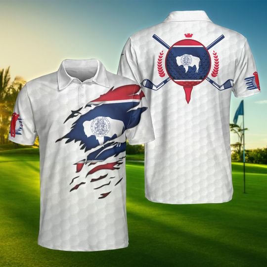 Wyoming Flag Golfer Unisex Polo Shirt 1 Wyoming-Flag-Golfer-Unisex-Polo-Shirt