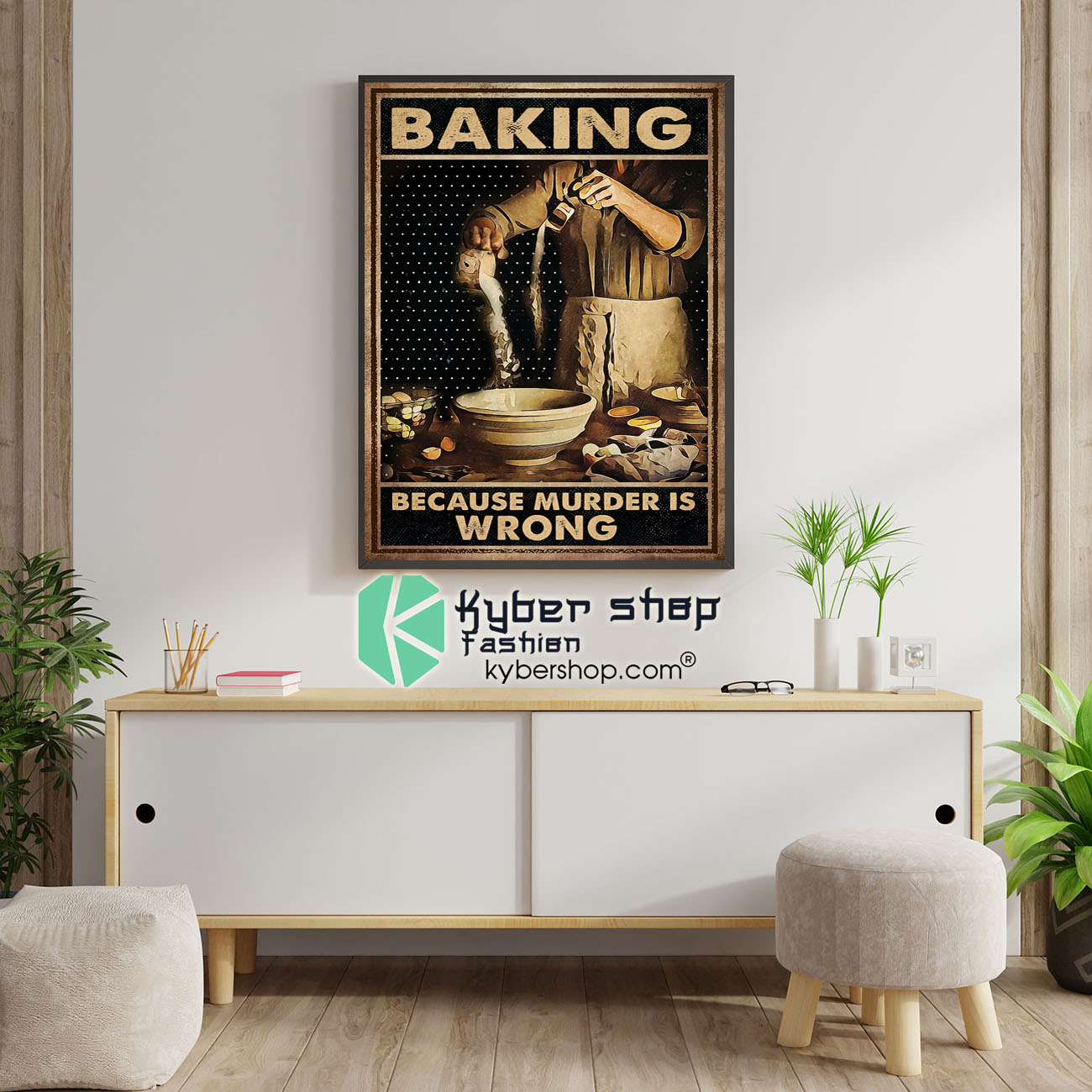Baking because murder is wrong poster 1
