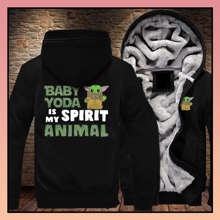 Baby Yoda is my spirit animal 3d fleece hoodie – LIMITED EDITION 4 12 Baby Yoda is my spirit animal 3d fleece hoodie 2
