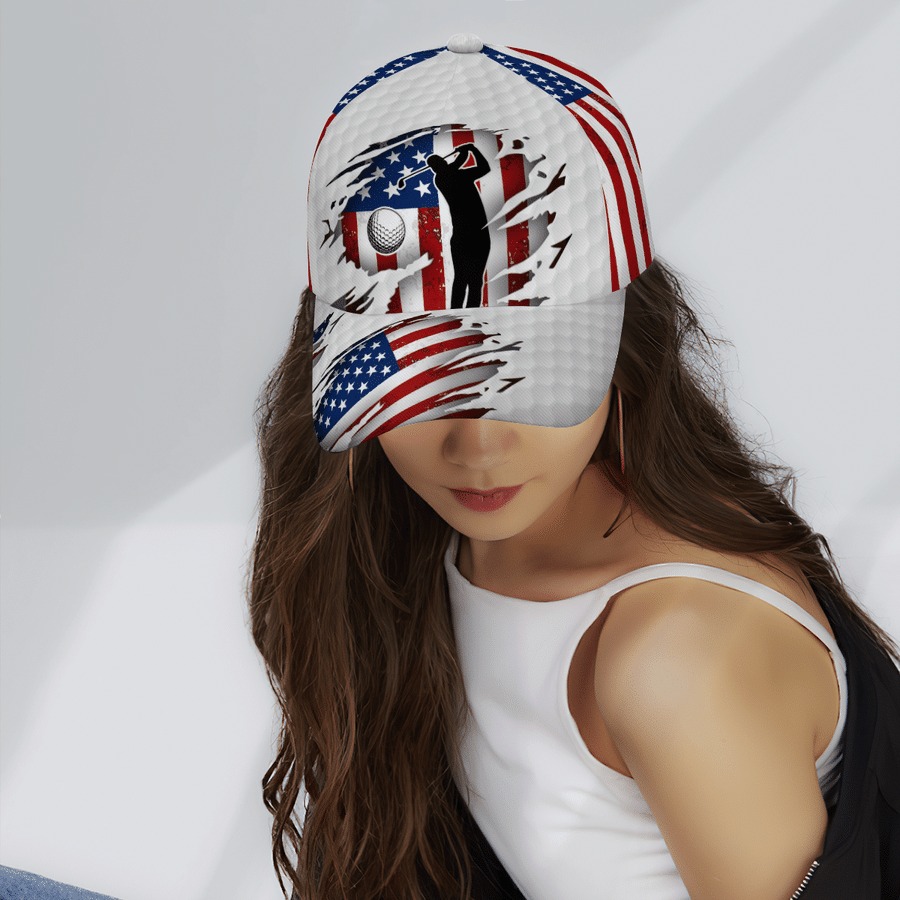 Golfer American Flag cap 2 Golfer American flag cap3 1