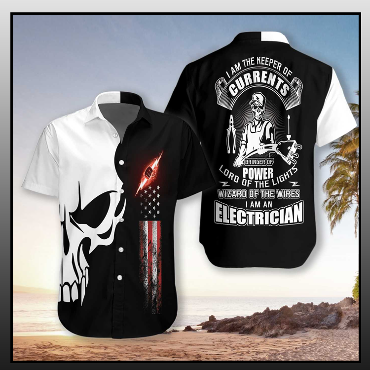 Electrician Proud Skull Hawaiian Shirt - LIMITED EDITION 4 4.2-3