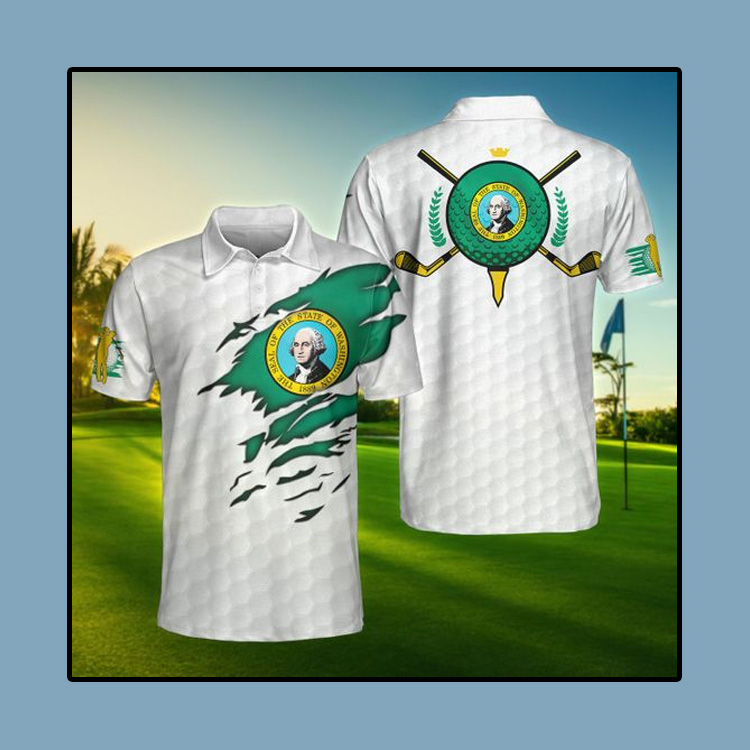 Washington Flag Golfer Unisex Polo Shirt 2 Washington-Flag-Golfer-Unisex-Polo-Shirt1