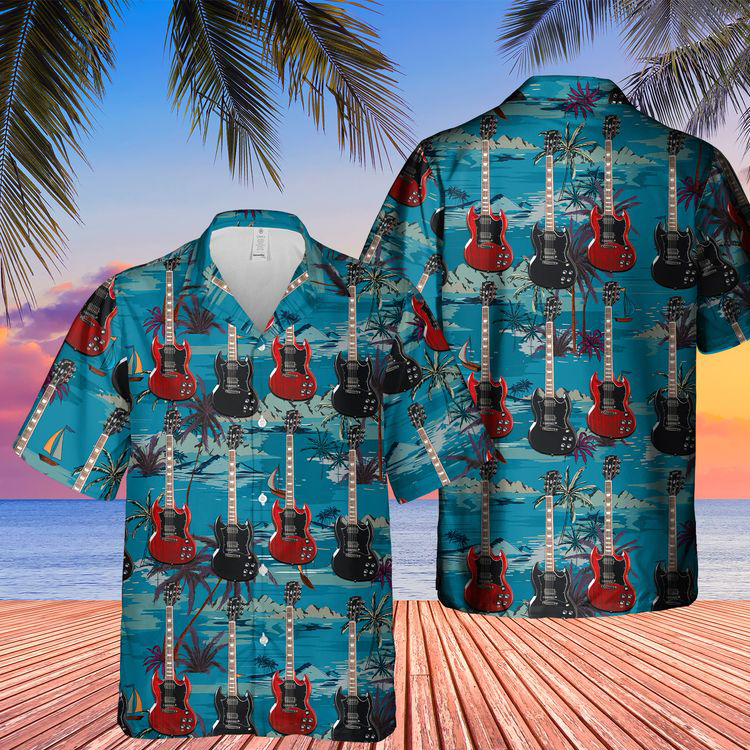 Gibson SG Standard Electric Guitar Hawaiian Shirt 11 Gibson SG Standard Electric Guitar Hawaiian Shirt1