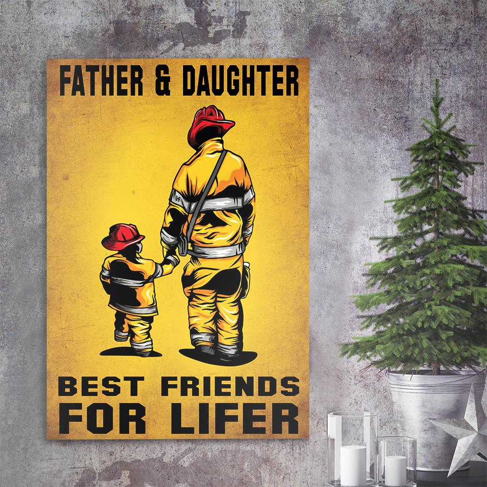 Father and Daughter Best Friends For Life Canvas6 1