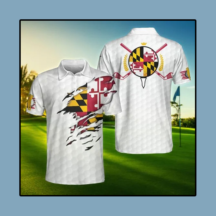 Maryland Flag Golfer Unisex Polo Shirt 4 Maryland-Flag-Golfer-Unisex-Polo-Shirt4