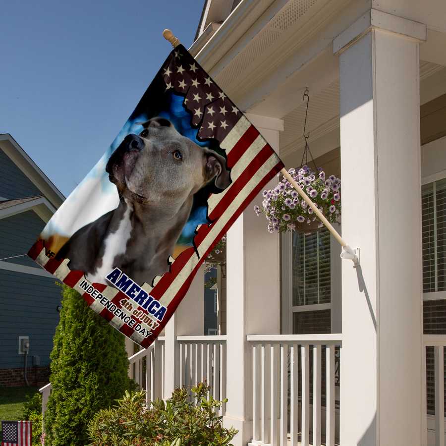 Pitbull American Flag Gift For Independence Day House Flag 3 Pitbull American Flag Gift For Independence Day House Flag3