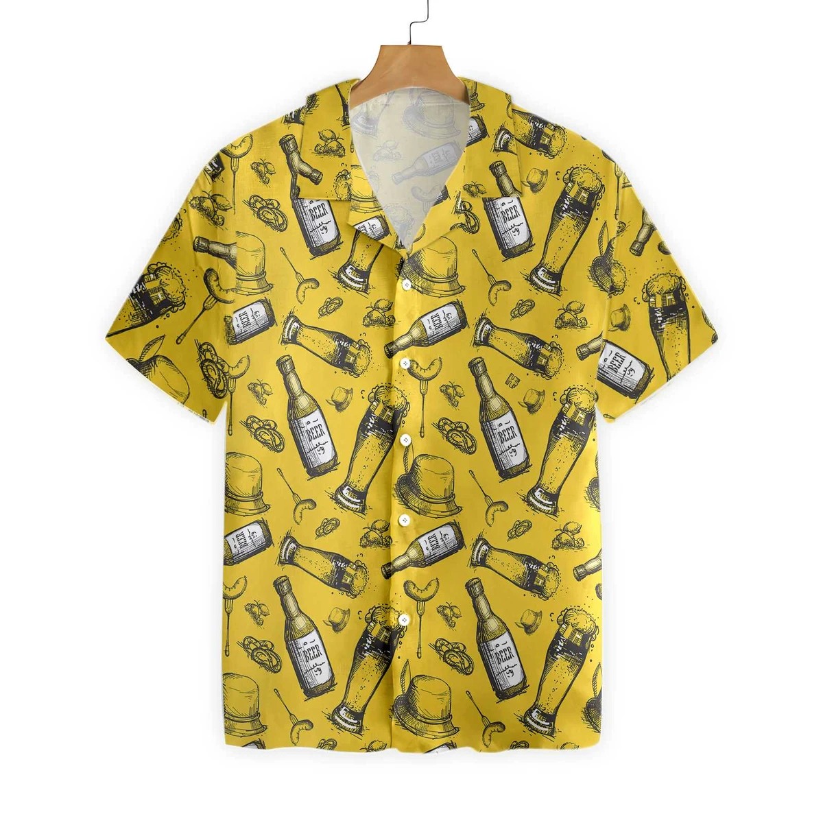Beer bottle hawaiian shirt